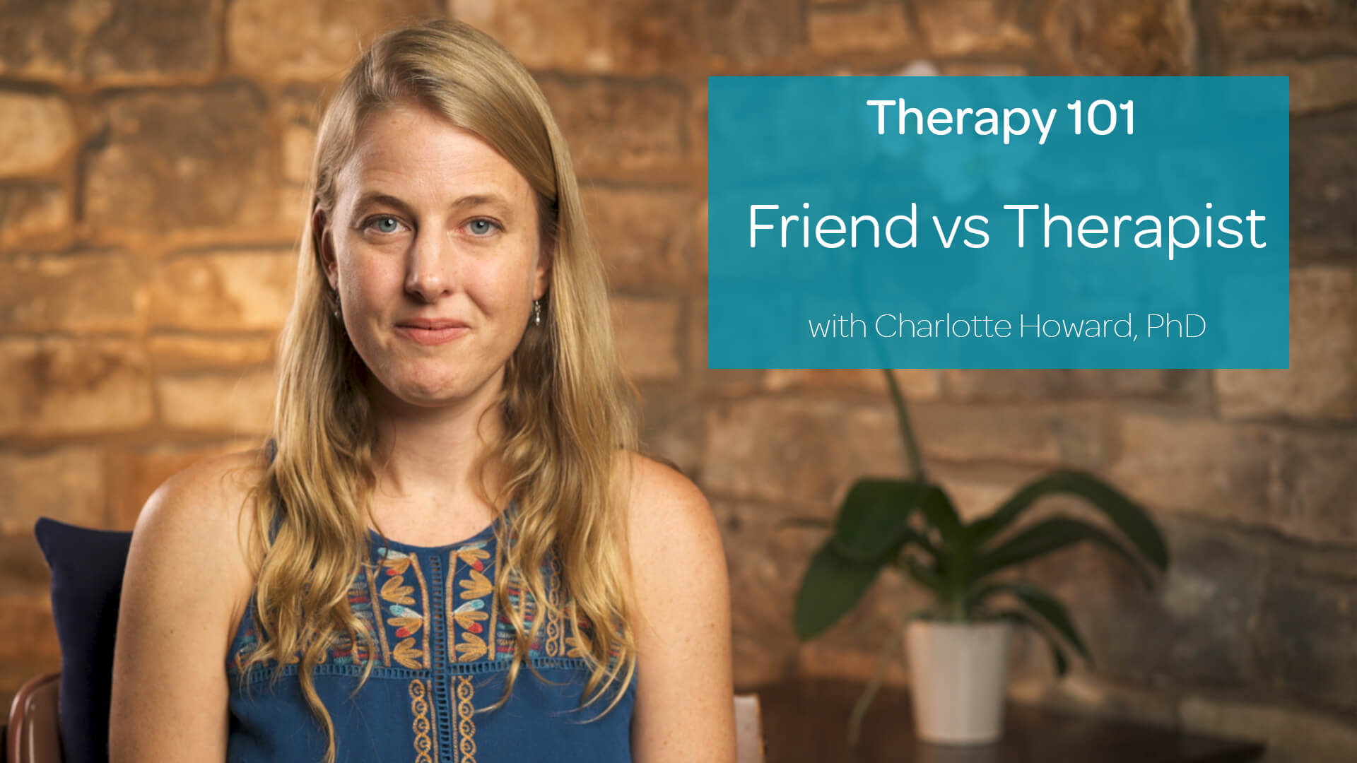 Friend vs Therapist